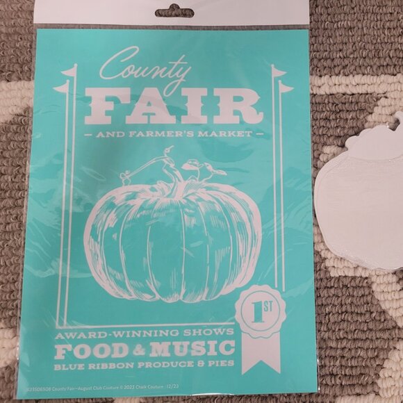 Chalk Couture County Fair Transfer with surface - Picture 1 of 2